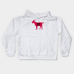 CHI GOAT - 23 - White Kids Hoodie